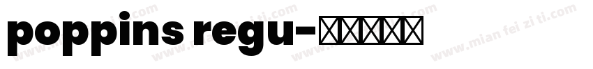 poppins regu字体转换